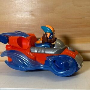 Paw Patrol Zuma and light up vehicle.  Rare. Works!